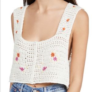 Free People wildflowers cardi top size s